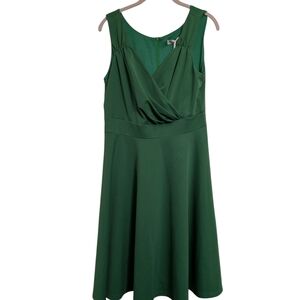 NWT Grace Karin Women's Green Sleeveless Dress Size Large